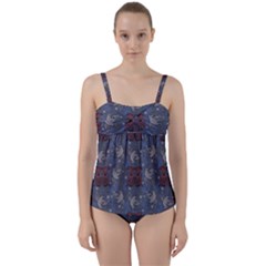 Armenian Ornaments Twist Front Tankini Set