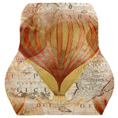 Hot Air Balloon Balloon Map Seamless Pattern Car Seat Back Cushion  by Wegoenart