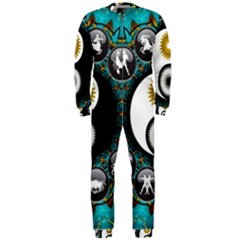 Yin Yang Horoscope Astrology Zodiac Signs Zodiac Onepiece Jumpsuit (men) by Wegoenart