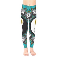 Yin Yang Horoscope Astrology Zodiac Signs Zodiac Kids  Leggings by Wegoenart