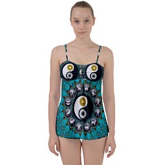 Yin Yang Horoscope Astrology Zodiac Signs Zodiac Babydoll Tankini Set by Wegoenart