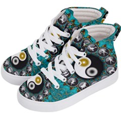 Yin Yang Horoscope Astrology Zodiac Signs Zodiac Kids  Hi-top Skate Sneakers by Wegoenart