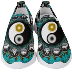 Yin Yang Horoscope Astrology Zodiac Signs Zodiac Kids  Slip On Sneakers by Wegoenart