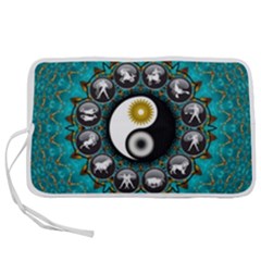 Yin Yang Horoscope Astrology Zodiac Signs Zodiac Pen Storage Case (s) by Wegoenart