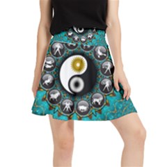 Yin Yang Horoscope Astrology Zodiac Signs Zodiac Waistband Skirt