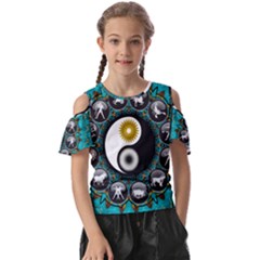 Yin Yang Horoscope Astrology Zodiac Signs Zodiac Kids  Butterfly Cutout Tee by Wegoenart