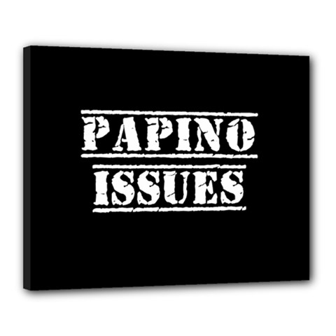 Papino Issues - Italian Humor Canvas 20  X 16  (stretched) by ConteMonfrey