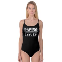 Papino Issues - Italian Humor Camisole Leotard  by ConteMonfrey