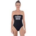 Papino Issues - Italian humor Tie Back One Piece Swimsuit View1