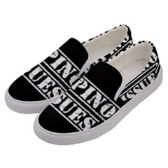 Papino Issues - Italian Humor Men s Canvas Slip Ons by ConteMonfrey