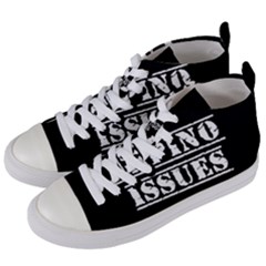 Papino Issues - Italian Humor Women s Mid-top Canvas Sneakers by ConteMonfrey