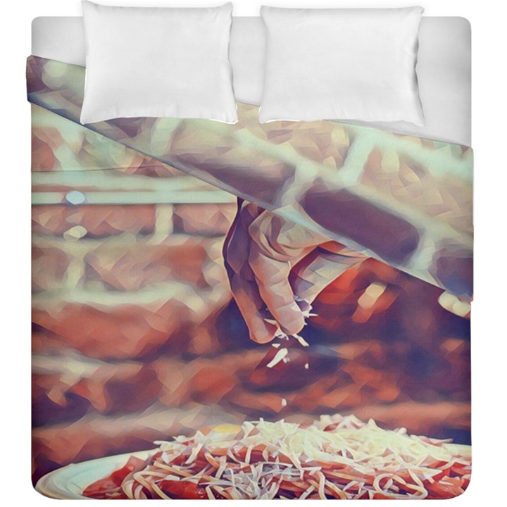 There`s No Such A Thing As Too Much Cheese Duvet Cover Double Side (King Size)