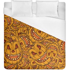 Halloween Background Halloween Texture October Duvet Cover (king Size) by Wegoenart