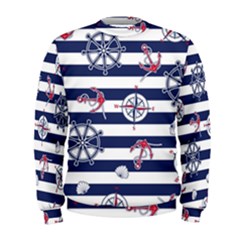 Seamless Marine Pattern Men s Sweatshirt