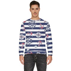 Seamless Marine Pattern Men s Fleece Sweatshirt