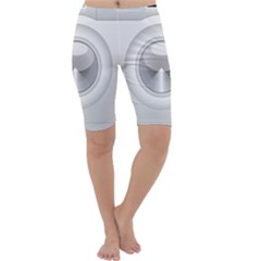 Washing Machine Cartoon Drawing Vector Cropped Leggings 