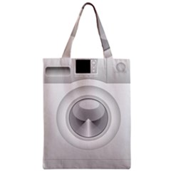 Washing Machine Cartoon Drawing Vector Zipper Classic Tote Bag