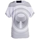 Washing Machine Cartoon Drawing Vector Women s Oversized Tee View2