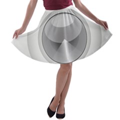 Washing Machine Cartoon Drawing Vector A-line Skater Skirt