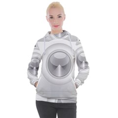 Washing Machine Cartoon Drawing Vector Women s Hooded Pullover