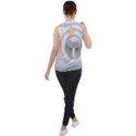 Washing Machine Cartoon Drawing Vector Mock Neck Chiffon Sleeveless Top View2