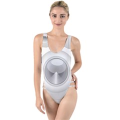 Washing Machine Cartoon Drawing Vector High Leg Strappy Swimsuit