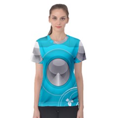 Blue Washing Machine, Electronics Women s Sport Mesh Tee