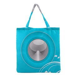 Blue Washing Machine, Electronics Grocery Tote Bag