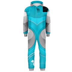 Blue Washing Machine, Electronics Hooded Jumpsuit (men)