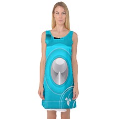 Blue Washing Machine, Electronics Sleeveless Satin Nightdress