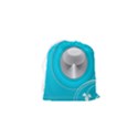 Blue Washing Machine, Electronics Drawstring Pouch (XS) View2