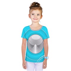 Blue Washing Machine, Electronics Kids  One Piece Tee