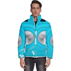 Blue Washing Machine, Electronics Men s Puffer Bubble Jacket Coat