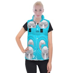 Blue Washing Machine, Electronics Women s Button Up Vest