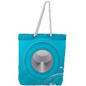 Blue Washing Machine, Electronics Full Print Rope Handle Tote (Large) View1