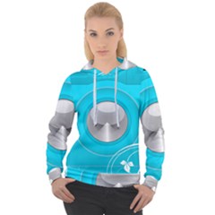 Blue Washing Machine, Electronics Women s Overhead Hoodie