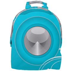 Blue Washing Machine, Electronics Mini Full Print Backpack by Jancukart