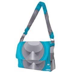 Blue Washing Machine, Electronics Full Print Messenger Bag (s)