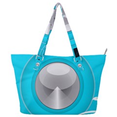 Blue Washing Machine, Electronics Full Print Shoulder Bag