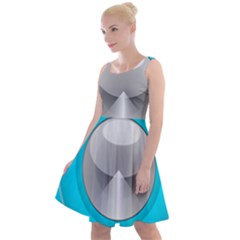 Blue Washing Machine, Electronics Knee Length Skater Dress