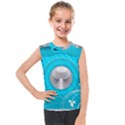 Blue Washing Machine, Electronics Kids  Mesh Tank Top View1