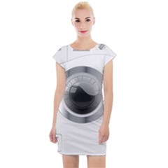 Washing Machines Home Electronic Cap Sleeve Bodycon Dress