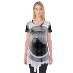 Washing Machines Home Electronic Short Sleeve Tunic  by Jancukart