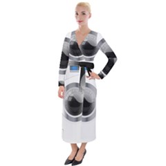 Washing Machines Home Electronic Velvet Maxi Wrap Dress