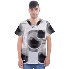 Washing Machines Home Electronic Men s V-neck Scrub Top