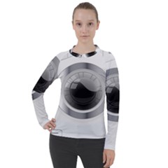 Washing Machines Home Electronic Women s Pique Long Sleeve Tee