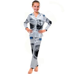 Washing Machines Home Electronic Kid s Satin Long Sleeve Pajamas Set