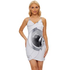 Washing Machines Home Electronic Wrap Tie Front Dress