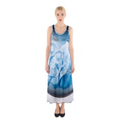 Silver Framed Washing Machine Animated Sleeveless Maxi Dress