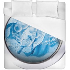 Silver Framed Washing Machine Animated Duvet Cover (king Size)